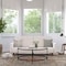 Flash Furniture Stone Faux Linen Split Back Futon Sofa-Wooden Legs HC-1060-STONE-GG - alternate 1